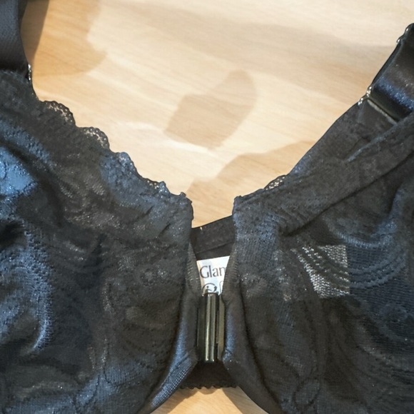 Glamorise Women’s Plus Size Wonderwire Lace Front-Closure Underwire Bra 9245 New - Picture 4 of 5